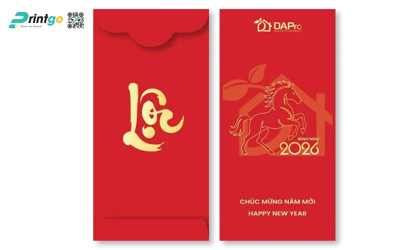 Mẫu bao lì xì ngân hàng có linh vật con ngựa Mẫu bao lì xì ngân hàng có linh vật con ngựa