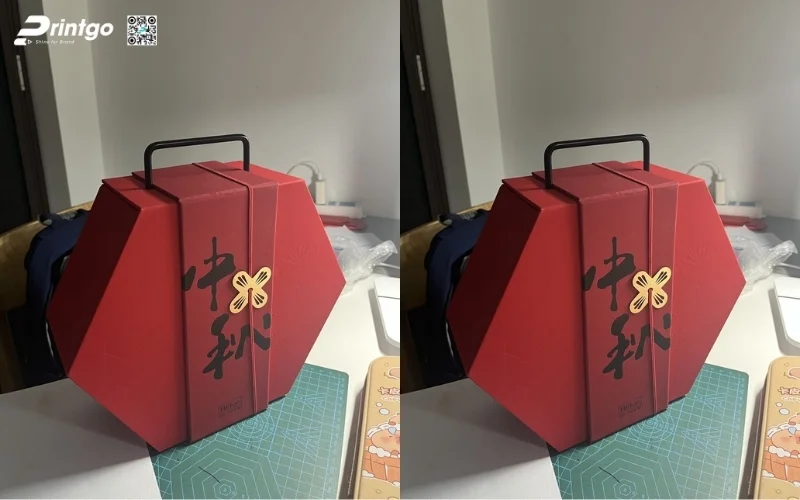 Hộp quà tết độc đáo hình lục giác, bát giác 