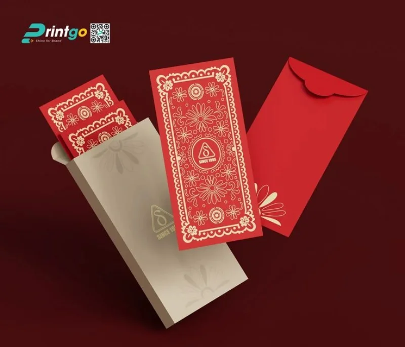 Bao lì xì thiết kế theo nhận diện thương hiệu