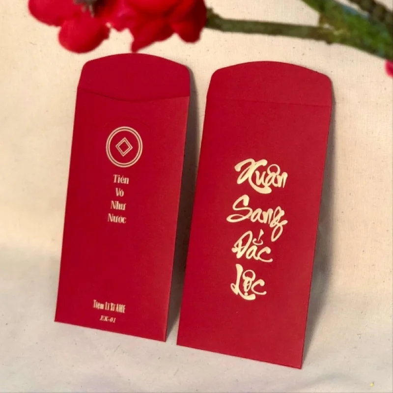 Bao lì xì thiết kế tối giản