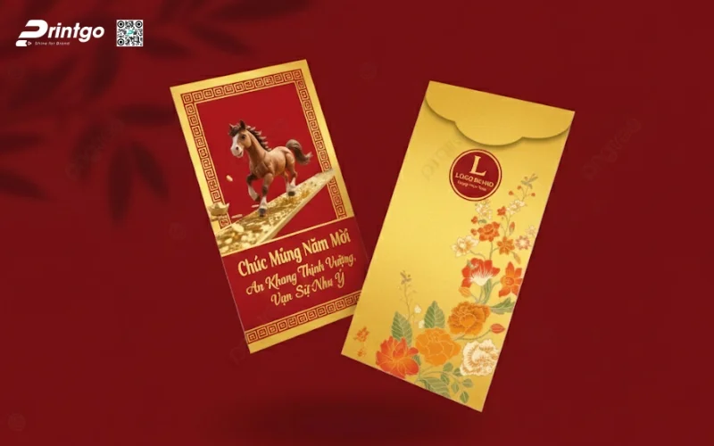 Mẫu bao lì xì con ngựa dễ thương dành cho gia đình