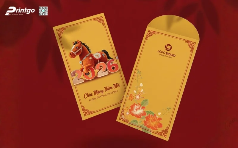 Mẫu bao lì xì con ngựa dễ thương dành cho gia đình