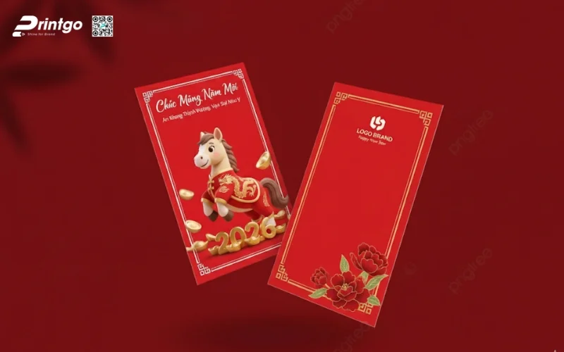 Mẫu bao lì xì con ngựa dễ thương dành cho gia đình