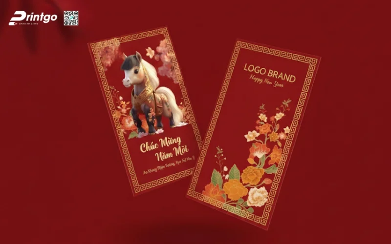 Mẫu bao lì xì con ngựa dễ thương dành cho gia đình