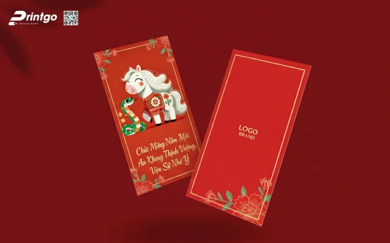 Mẫu bao lì xì con ngựa dễ thương dành cho gia đình