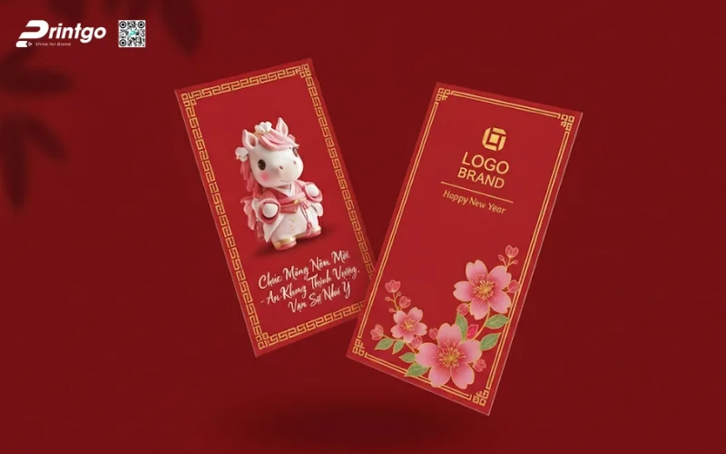 Mẫu bao lì xì con ngựa dễ thương dành cho gia đình