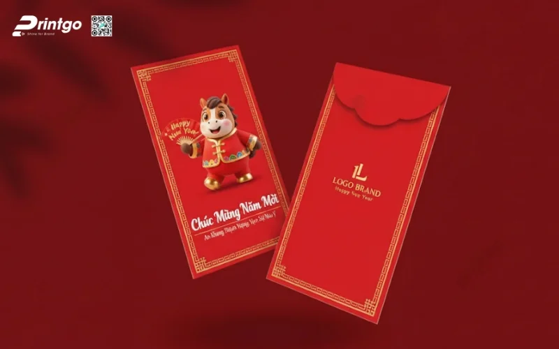 Mẫu bao lì xì con ngựa dễ thương dành cho gia đình