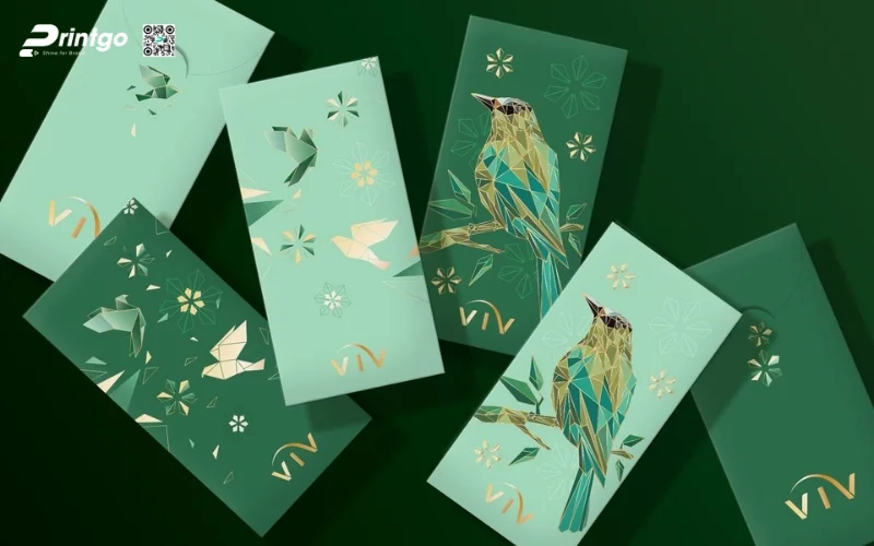 Mẫu bao lì xì con ngựa truyền thống, hoạ tiết Á Đông