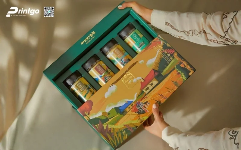 Một số mẫu hộp quà tết 4 món