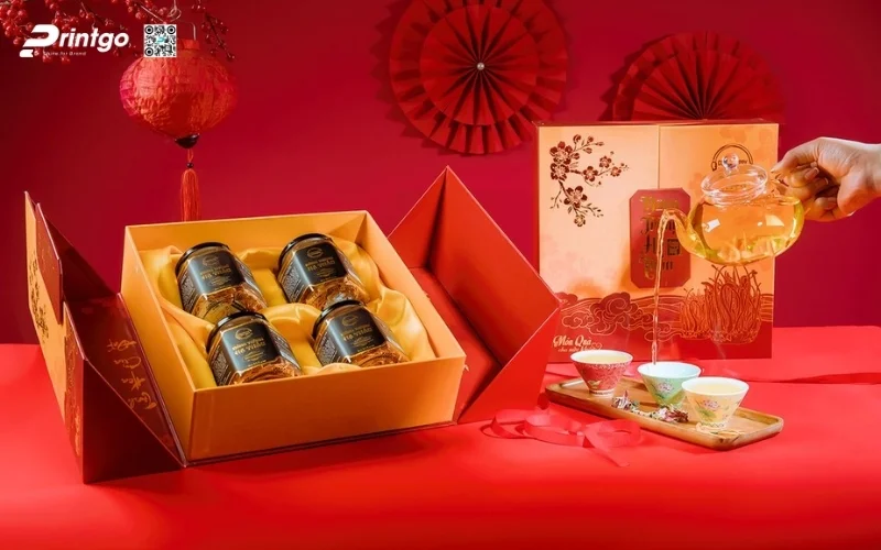 Một số mẫu hộp quà tết 4 món