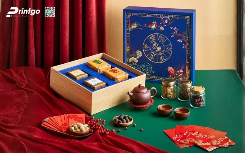 Một số mẫu hộp quà tết 4 món