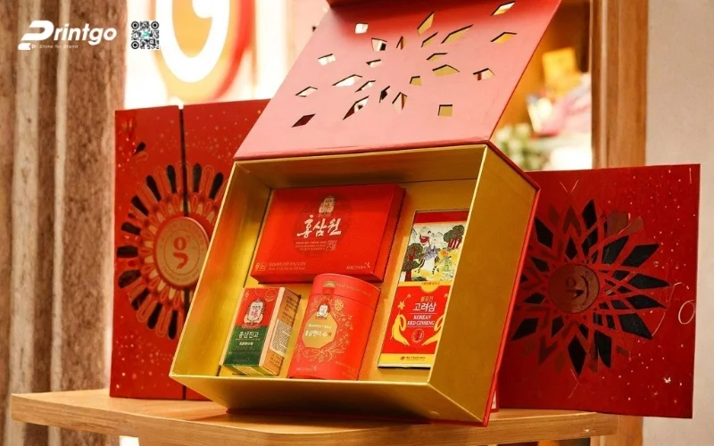 Một số mẫu hộp quà tết 4 món