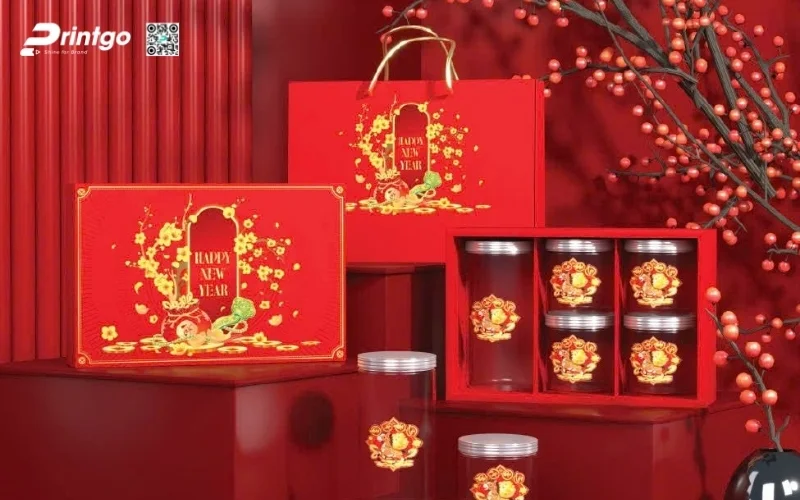 Một số mẫu hộp quà tết 5 món