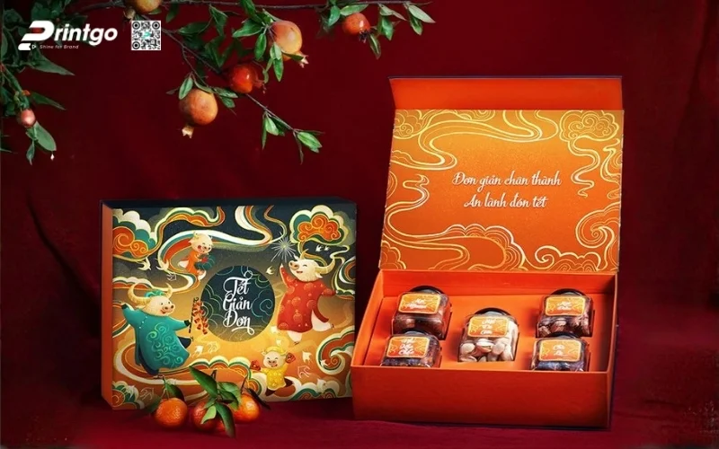 Một số mẫu hộp quà tết 5 món