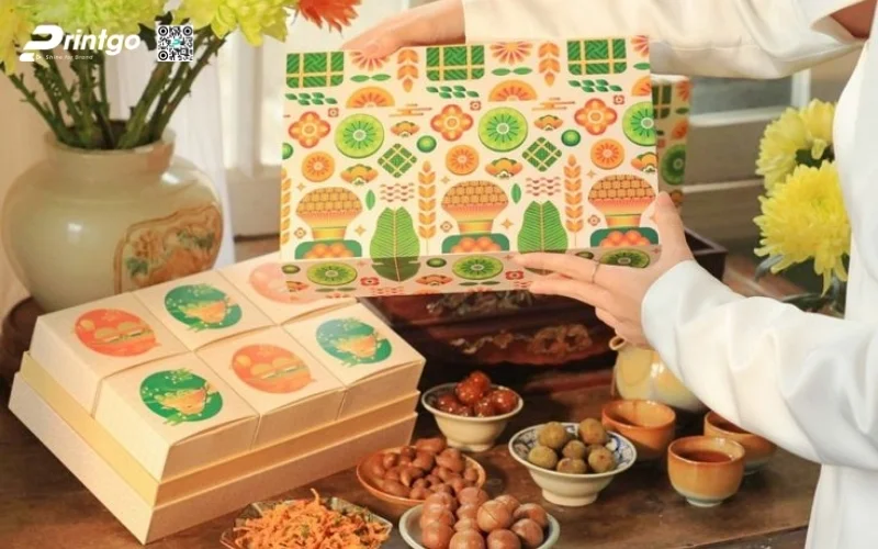 Mẫu hộp quà tết 6 món quy cách âm dương
