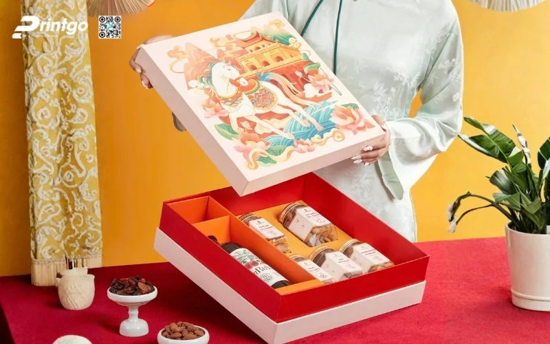 Mẫu hộp quà tết 6 món quy cách âm dương
