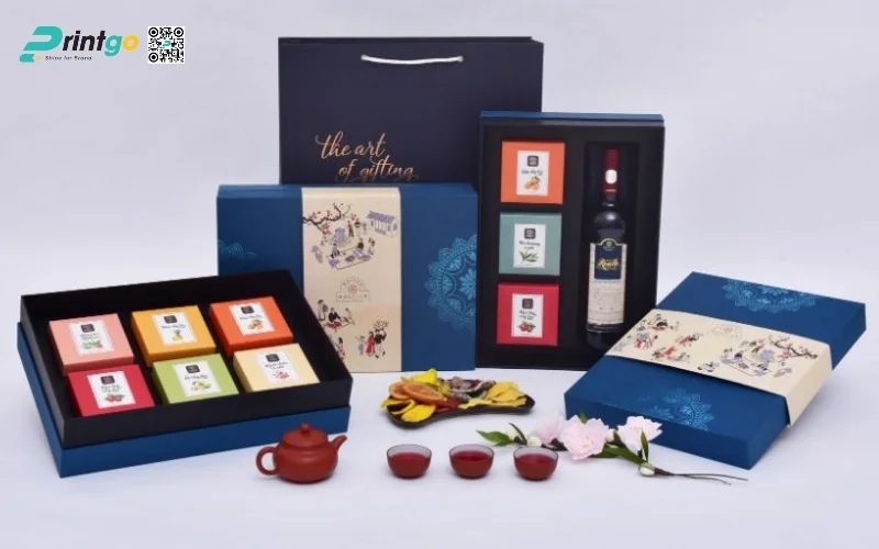 Mẫu hộp quà tết 6 món quy cách âm dương