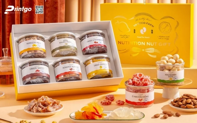 Mẫu hộp quà tết 6 món quy cách âm dương