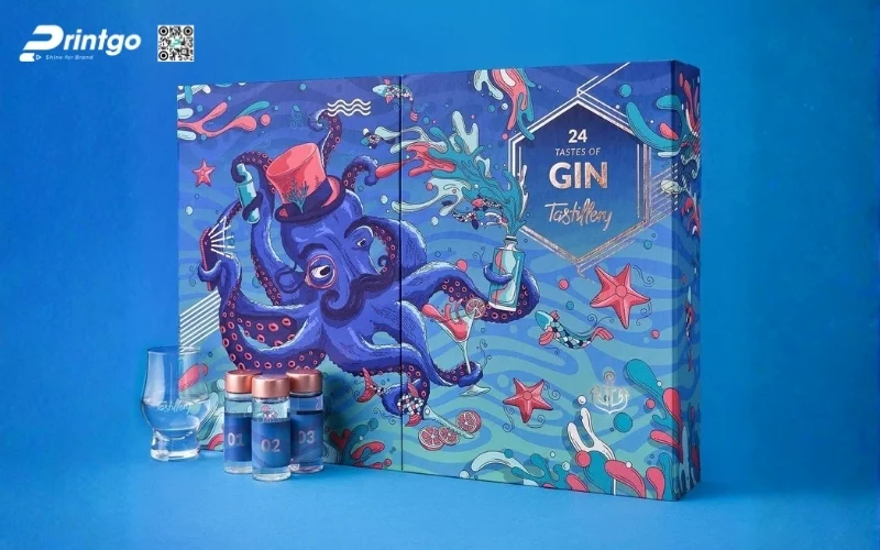 Mẫu hộp quà tết 6 món dạng cánh bướm