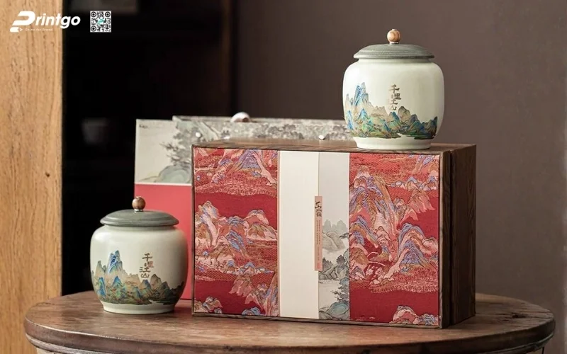 Mẫu hộp quà tết bằng gỗ âm dương phổ biến