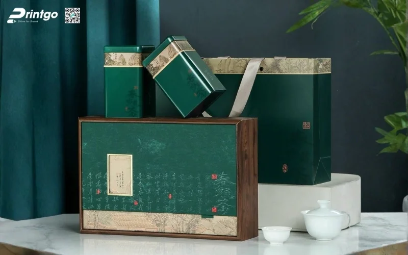 Mẫu hộp quà tết bằng gỗ âm dương phổ biến
