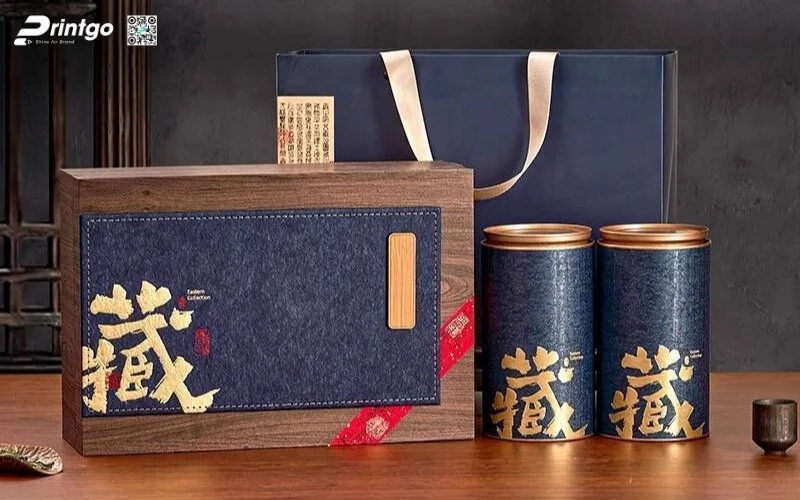 Mẫu hộp quà tết bằng gỗ âm dương phổ biến