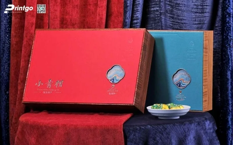 Mẫu hộp quà tết bằng gỗ âm dương phổ biến