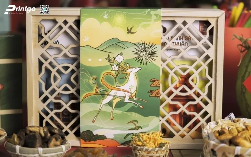 Mẫu hộp quà tết bằng gỗ âm dương phổ biến