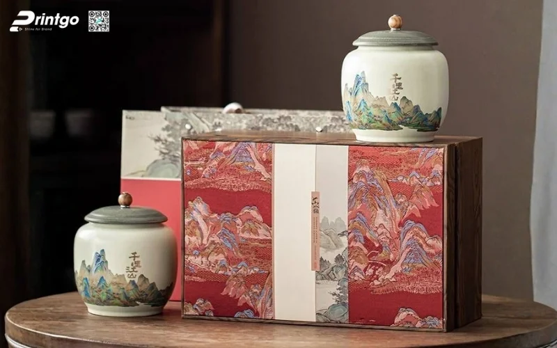 Mẫu hộp quà tết bằng gỗ âm dương phổ biến