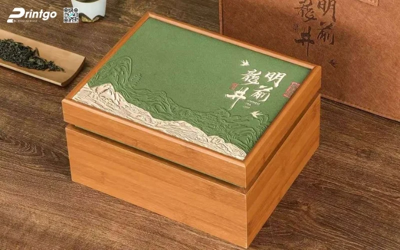 Mẫu hộp quà tết bằng gỗ âm dương phổ biến