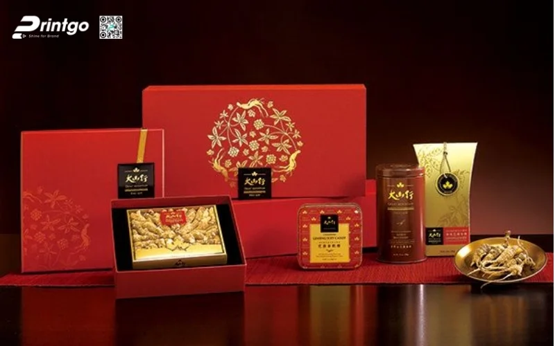 Mẫu hộp quà tết sâm Hàn Quốc nhập khẩu