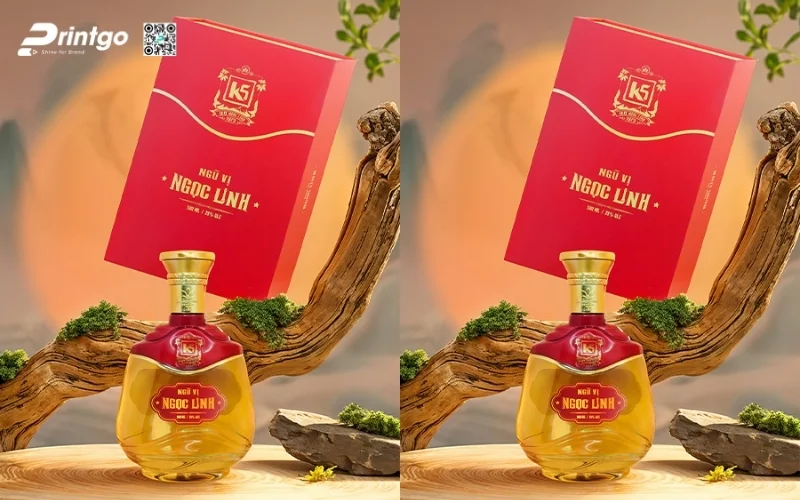 Mẫu hộp quà tết sâm Ngọc Linh