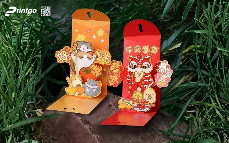Mẫu thiệp chúc Tết khách hàng 3D