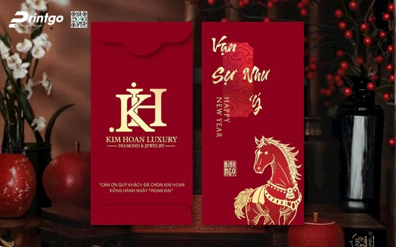 Mẫu bao lì xì ngân hàng có linh vật con ngựa Mẫu bao lì xì ngân hàng có linh vật con ngựa