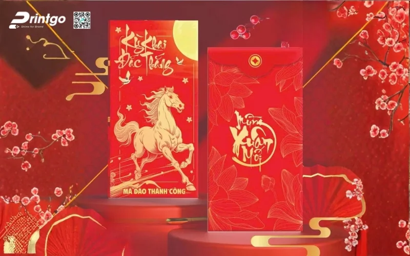 Mẫu bao lì xì ngân hàng có linh vật con ngựa Mẫu bao lì xì ngân hàng có linh vật con ngựa