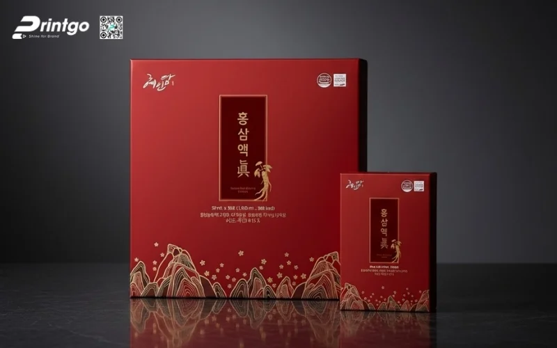 Mẫu hộp quà tết sâm Hàn Quốc nhập khẩu