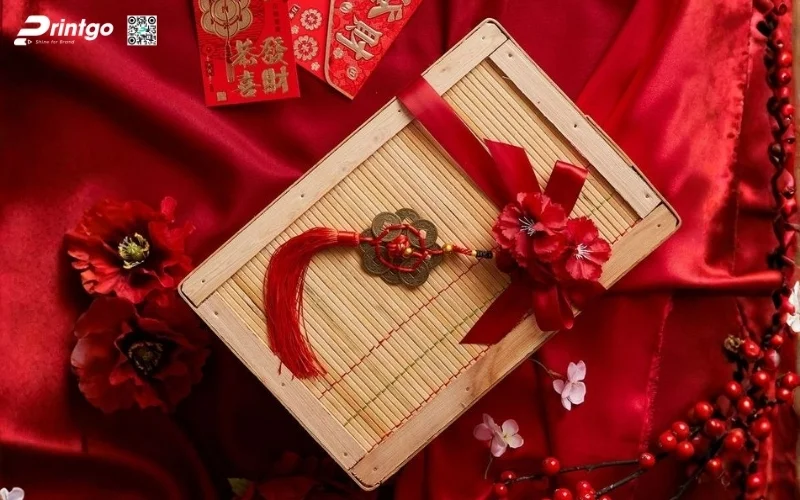 Phụ kiện đi kèm mẫu hộp quà tết bằng gỗ
