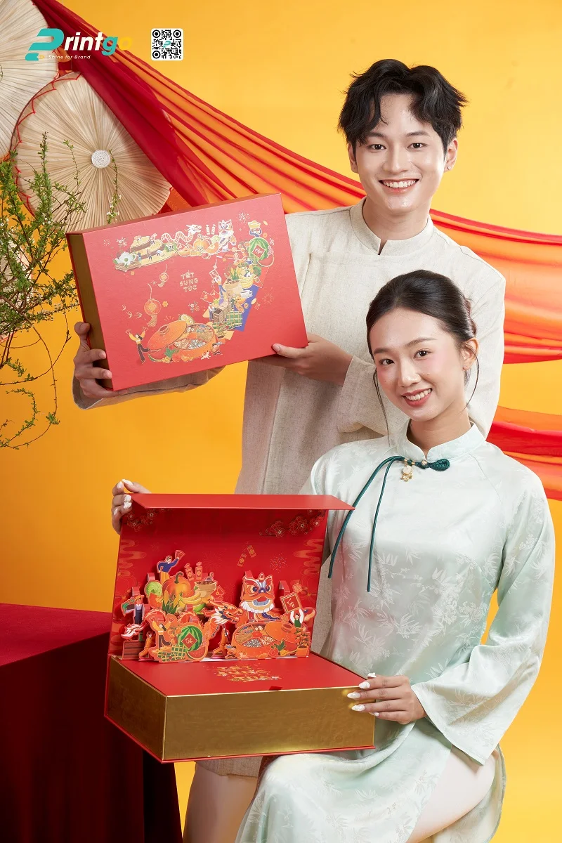 Hộp quà tết Sung Túc gửi gắm hy vọng về một năm mới no đủ