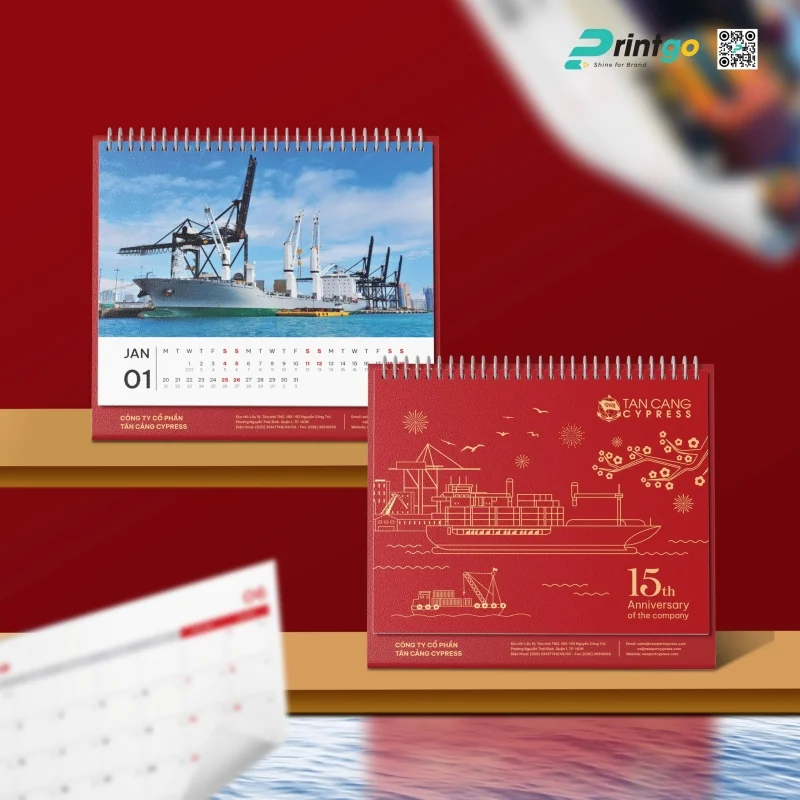 Lịch Tết (lịch để bàn, lịch bloc, lịch chữ A) mang đậm dấu ấn thương hiệu 