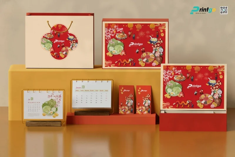 Hộp quà Tết doanh nghiệp ấn tượng 