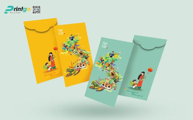 Mẫu bao lì xì ngân hàng có hoạ tiết tết truyền thống 2026 Mẫu bao lì xì ngân hàng có hoạ tiết tết truyền thống 2026