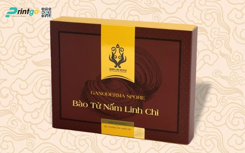 Mẫu hộp quà Tết nấm linh chi cao cấp và sang trọng nhất 2026