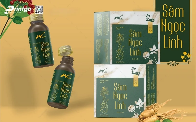 Mẫu hộp quà tết sâm Ngọc Linh