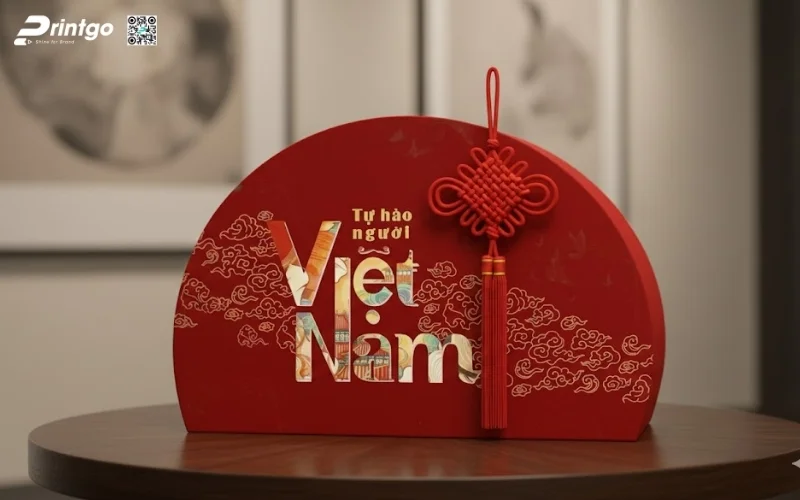 Hộp quà tết độc đáo hình bán nguyệt 