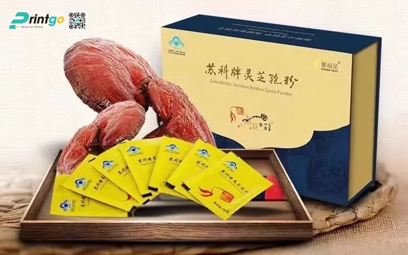 Mẫu hộp quà Tết nấm linh chi cao cấp và sang trọng nhất 2026
