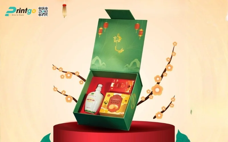 Mẫu hộp quà tết sâm Ngọc Linh