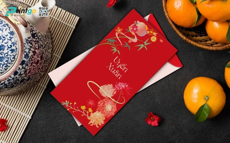 Mẫu bao lì xì ngân hàng có hoạ tiết tết truyền thống 2026 Mẫu bao lì xì ngân hàng có hoạ tiết tết truyền thống 2026