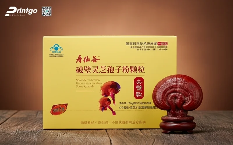 Mẫu hộp quà Tết nấm linh chi cao cấp và sang trọng nhất 2026