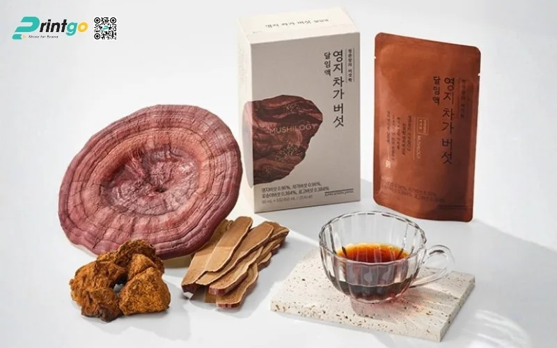 Mẫu hộp quà Tết nấm linh chi cao cấp và sang trọng nhất 2026