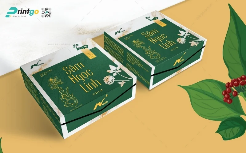 Mẫu hộp quà tết sâm Ngọc Linh
